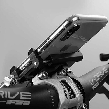 Avis Avizar Support Vélo Smartphone 55 à 100mm de largeur Fixation Guidon Acier G-81 Noir