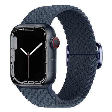 Avizar Bracelet pour Apple Watch 41mm et 40mm et 38 mm Nylon Tressé Ajustable par Boucle Métallique  bleu roi