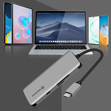 Avis Swissten Hub USB-C 6 en 1 3x USB 1x USB-C Power Delivery 100W Entrée SD Micro-SD .