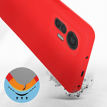 Avis Avizar Coque pour Xiaomi 12 Lite Silicone Semi-rigide Finition Soft-touch Fine  rouge