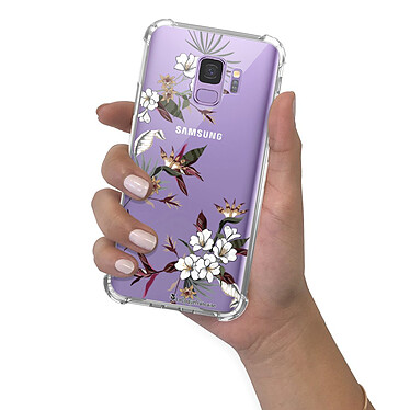 LaCoqueFrançaise Coque Samsung Galaxy S9 anti-choc souple angles renforcés transparente Motif Fleurs Sauvages pas cher
