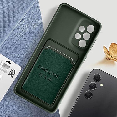 Acheter Forcell Coque pour Samsung Galaxy A53 5G Silicone Souple Porte-carte Fine Légère  Vert