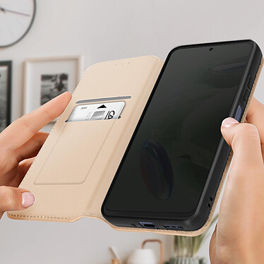 Avis Avizar Housse pour Xiaomi Redmi Note 12 5G clapet magnétique porte-carte Support vidéo  Or