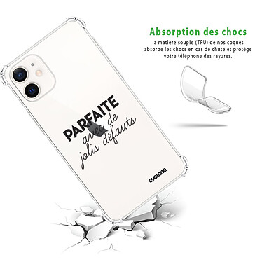 Avis Evetane Coque iPhone 12 mini anti-choc souple angles renforcés transparente Motif Parfaite Avec De Jolis Défauts