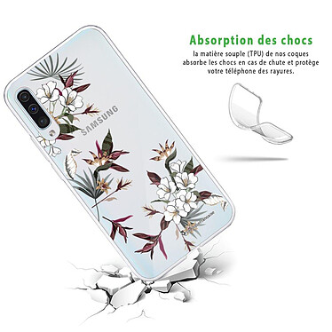 Avis LaCoqueFrançaise Coque Samsung Galaxy A70 360 intégrale transparente Motif Fleurs Sauvages Tendance