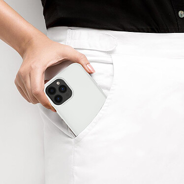 Avizar Coque iPhone 13 Pro Silicone Semi-rigide Finition Soft-touch blanc pas cher