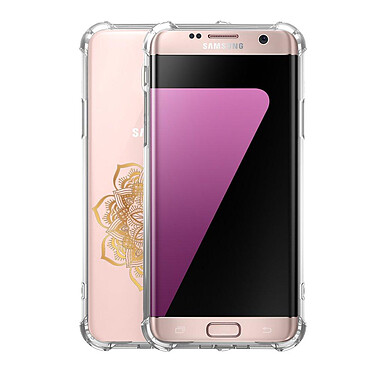 Avis LaCoqueFrançaise Coque Samsung Galaxy S7 Edge anti-choc souple angles renforcés transparente Motif Mandala Or