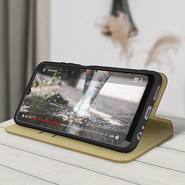 Acheter Avizar Housse Samsung Galaxy A22 5G Portefeuille Fonction Support Vidéo doré