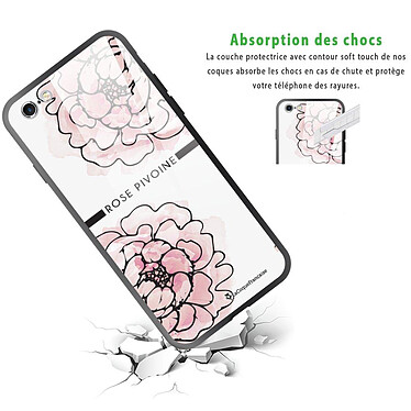 Avis LaCoqueFrançaise Coque iPhone 6/6S Coque Soft Touch Glossy Rose Pivoine Design