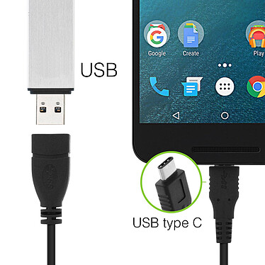 Acheter Avizar Cable adaptateur USB OTG Femelle vers USB Type C Male