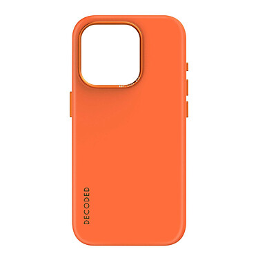 Decoded Coque MagSafe pour iPhone 15 Pro Max Silicone Mat Doux Abricot Orange