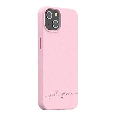 JUST GREEN Coque pour Apple iPhone 13 Natura Baby Souple et Antichoc Rose