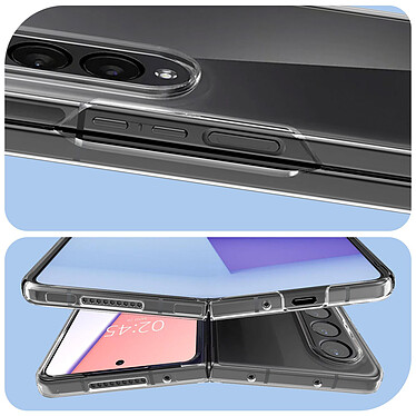 Avis Avizar Coque pour Samsung Galaxy Z Fold 4 en 2 Parties Silicone Gel Souple Slim  Transparent