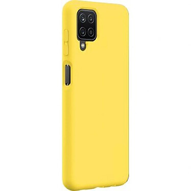 BigBen Connected Coque pour Galaxy A12 Rigide en Silicone Soft Touch Jaune