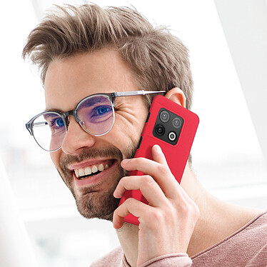 Nillkin Coque OnePlus 10 Pro 5G Rigide Finition Mate Super Frosted Shield  rouge pas cher