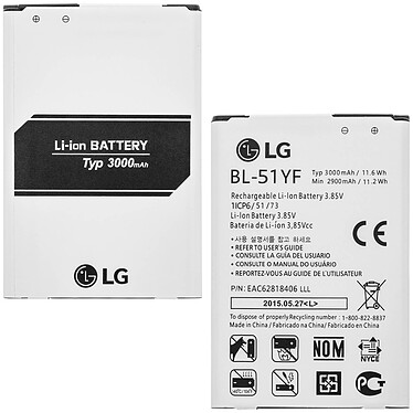 LG Batterie Originale  BL-51YF 3000mAh pour  G4 Blanc