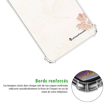 Acheter LaCoqueFrançaise Coque iPhone 12 mini Silicone antichocs Solides coins renforcés  transparente Motif Fleurs Blanches