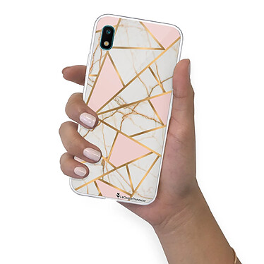 LaCoqueFrançaise Coque Samsung Galaxy A10 360 intégrale transparente Motif Marbre Rose Tendance pas cher