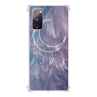 Evetane Coque Samsung Galaxy S20 FE anti-choc souple angles renforcés transparente Motif Lune Attrape Rêve