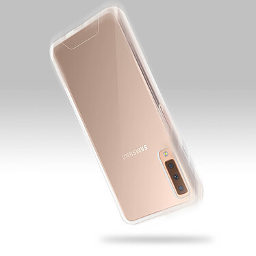 Acheter Avizar Coque Samsung Galaxy A7 2018 Protection Cristal Bi-matière Antichocs Transparent
