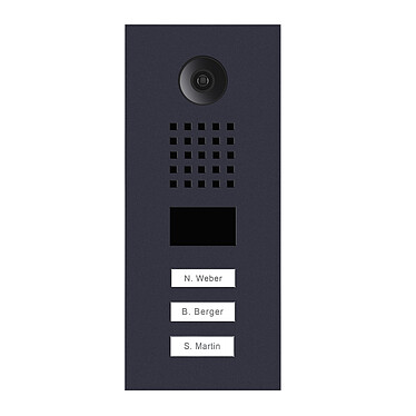 Doorbird - Portier vidéo IP 3 boutons encastré - D2103V-RAL7016-V2-EP