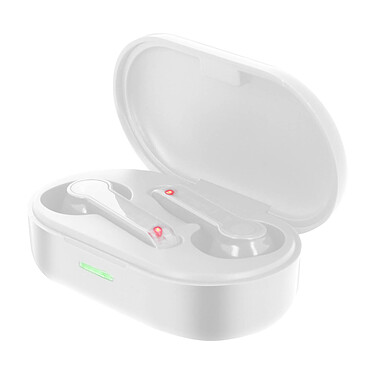 Avizar Écouteurs Sans-fil Bluetooth Classiques Étanches IPX7 Autonomie 15h blanc