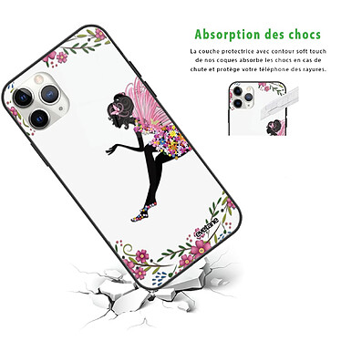 Avis Evetane Coque iPhone 12 Pro Max Coque Soft Touch Glossy Fée Fleurale Design