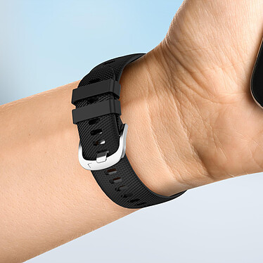 Avizar Bracelet pour Honor Magic Watch 2 46mm Silicone Texturé Noir pas cher