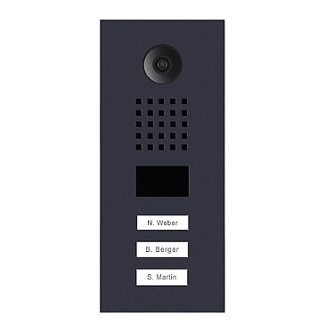 Doorbird - Portier vidéo IP 3 boutons D2103V-RAL7016 - Encastrable