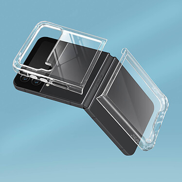 Acheter Avizar Coque Galaxy Z Flip 4 Dos Rigide Coins Bumper Fine Légère  Transparent