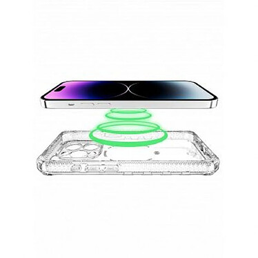 Avis Itskins Coque Renforcée Supreme R Clear MagSafe pour iPhone 15 Pro Transparent