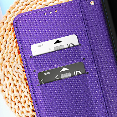 Acheter Avizar Étui Folio pour Xiaomi 13 Lite porte-cartes effet croisillons avec dragonne  Violet