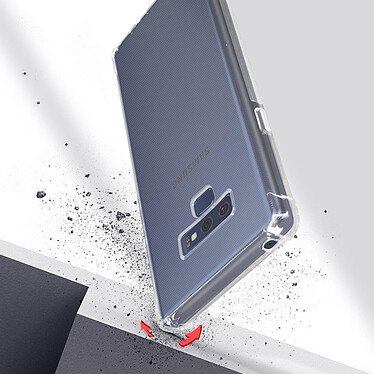 Avizar Pack Protection Samsung Galaxy Note 9 Coque Souple et Verre Trempé transparent pas cher
