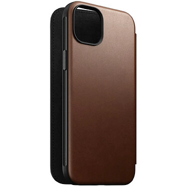 Nomad Folio Modern Cuir pour iPhone 15 Plus Marron pas cher