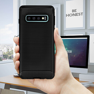 Avis Avizar Coque Noir Carbone pour Samsung Galaxy S10