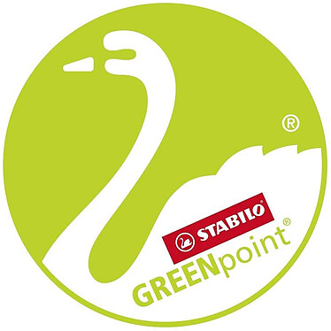 STABILO Pochette de 4 Stylos Feutre GREENpoint pointe large 0,8 mm Assortis pas cher