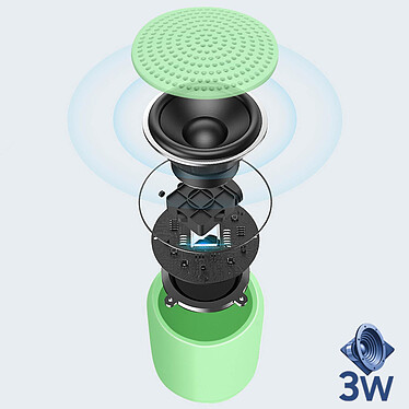 Acheter Avizar Mini Enceinte Bluetooth de la Collection Little Fun 3W Autonomie 3h - Vert