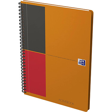 OXFORD Cahier International Activebook B5 Ligné 6mm 160 Pages Couverture Polypro