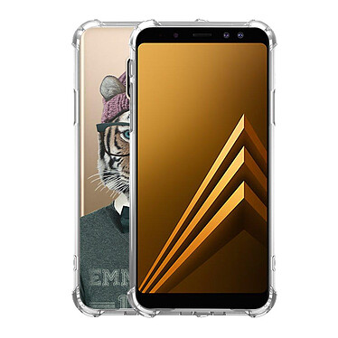Avis Evetane Coque Samsung Galaxy A8 2018 anti-choc souple angles renforcés transparente Motif Tigre Fashion