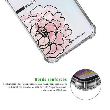 Acheter LaCoqueFrançaise Coque Samsung Galaxy A20e anti-choc souple angles renforcés transparente Motif Rose Pivoine