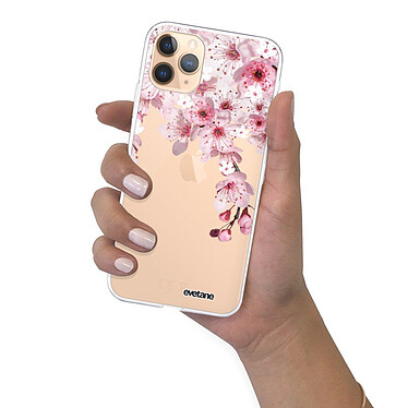 Evetane Coque iPhone 11 Pro silicone transparente Motif Cerisier ultra resistant pas cher