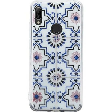 BigBen Connected Coque pour Huawei Y6 2019 Rigide avec Motifs Inspiration Orientale Bleu