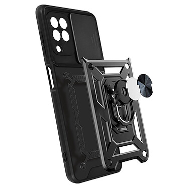 Acheter Avizar Coque Samsung Galaxy A22 Antichoc Cache Caméra Bague Support Vidéo noir
