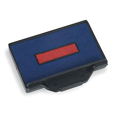 TRODAT Cassette encreur de rechange pour tampon 6/56/2 Bicolore Bleu - Rouge