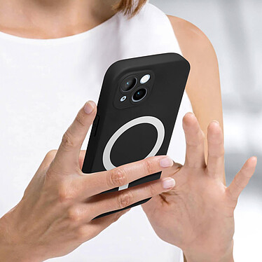 Acheter Avizar Coque pour iPhone 14 Plus Compatible Magsafe Protection Semi Rigide Soft-Touch  noir