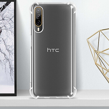 Avizar Coque pour HTC Desire 22 Pro Silicone Gel Coins Renforcés  Transparent pas cher