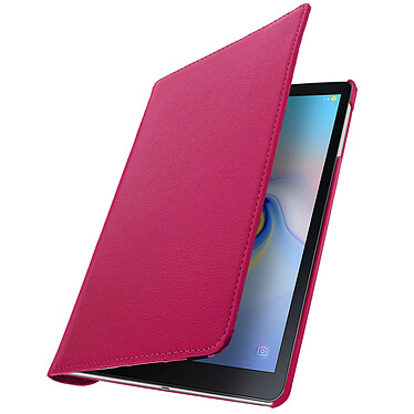 Avizar Housse Samsung Galaxy Tab A 10.5 Etui Ajustable Support Orientable 360° Rose pas cher