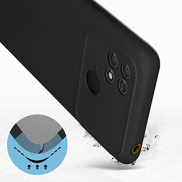 Avis Avizar Coque pour Xiaomi Poco C40 Silicone Semi-rigide Finition Soft-touch Fine  Noir