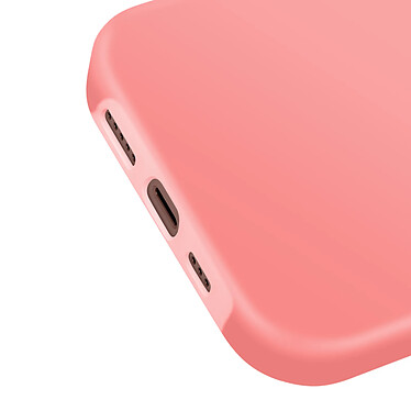 Avizar Coque pour iPhone 16 Pro Silicone Souple Intérieur Doux Bord Surélevé Corail pas cher