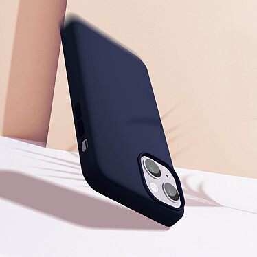 Avis Moxie Coque pour iPhone 14 Hybride Semi-rigide Fine Légère Intérieur Doux  bleu foncé